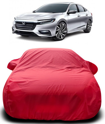 APNEK Car Cover For Honda City Facelift (With Mirror Pockets)(Red)