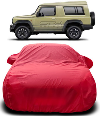 MoTRoX Car Cover For Maruti Suzuki Gypsy King (With Mirror Pockets)(Red)