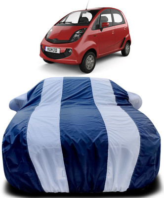 ProRox Car Cover For Tata Nano Genx (With Mirror Pockets)(Blue, White)