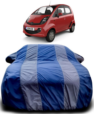 Gavya Car Cover For Tata Nano Genx (With Mirror Pockets)(Blue, Grey)