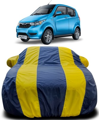 APNEK Car Cover For Mahindra e20 (With Mirror Pockets)(Blue, Yellow)