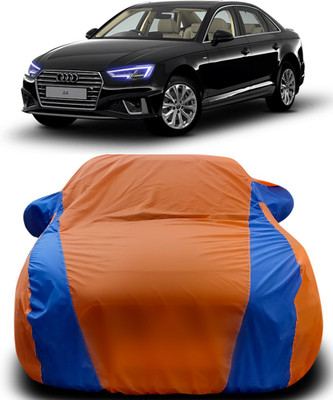MoTRoX Car Cover For Audi A4 (With Mirror Pockets)(Orange, Blue)