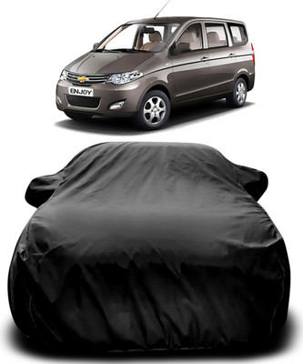 Elegance Car Cover For Chevrolet Enjoy (With Mirror Pockets)(Black)
