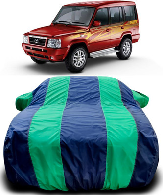 MoTRoX Car Cover For Tata Sumo Victa (With Mirror Pockets)(Blue, Green)