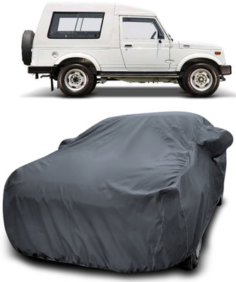 MoTRoX Car Cover For Maruti Suzuki Gypsy MG-410 (With Mirror Pockets)(Grey)