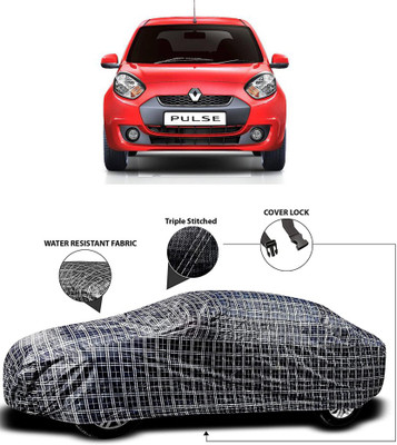 ProRox Car Cover For Renault Pulse (With Mirror Pockets)(White, Black)