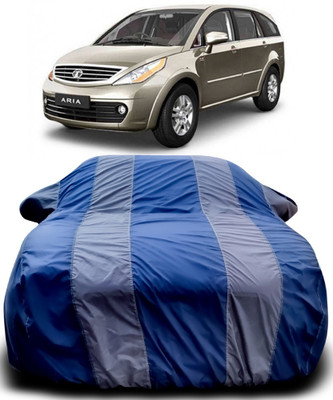 NUMBOR ONE Car Cover For Tata Aria (With Mirror Pockets)(Blue, Grey)