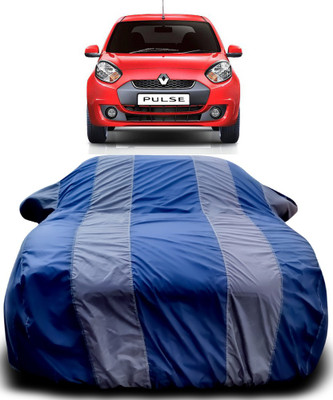 APNEK Car Cover For Renault Pulse (With Mirror Pockets)(Blue, Grey)