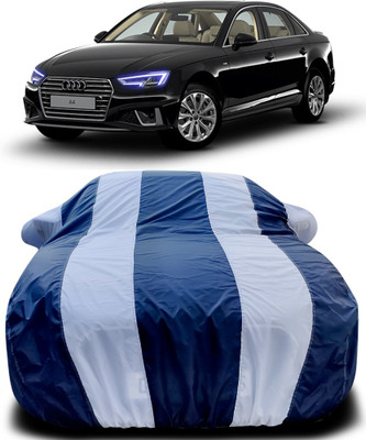 Gavya Car Cover For Audi A4 (With Mirror Pockets)(Blue, White)