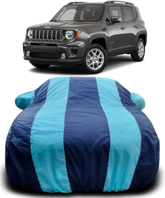 NUMBOR ONE Car Cover For Jeep Jeep (With Mirror Pockets)(Blue, Blue)