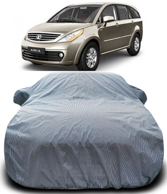 NUMBOR ONE Car Cover For Tata Aria (With Mirror Pockets)(Black, White)