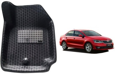 After cars PVC 5D Mat For  Skoda Rapid(Black)