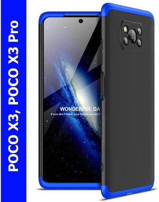 coverplay Front & Back Case for POCO X3, POCO X3 Pro(Blue, Dual Protection)