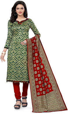 MORLY Cotton Silk Self Design Salwar Suit Material