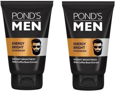 POND's men energy bright face wash instant brightness with coffee bean extract (2*50g) Face Wash(100 g)