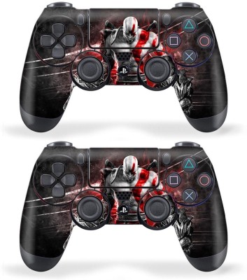 Techfit Combo of 2 Printed Skin Wrap Vinyl Sticker For PS4 DualShock Wireless Controller - GOD of War  Gaming Accessory Kit(Multicolor, For PS4)