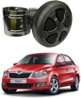 Oshotto Metal & Plastic Car Steering Knob(Black)