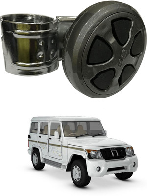 Oshotto Metal & Plastic Car Steering Knob(Black)