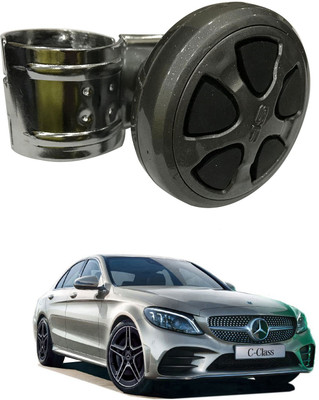 Oshotto Metal & Plastic Car Steering Knob(Black)