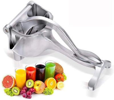 Fitaza Aluminium Fruit Juicer, Multi-Purpose Metal Manual Orange & Lemon Squeezer Hand Juicer(Silver)