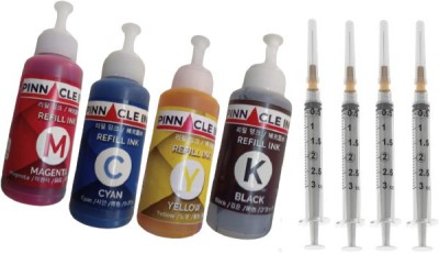 Pinnacle Ink For HP DeskJet 2778 Series Black + Tri Color Combo Pack Ink Bottle