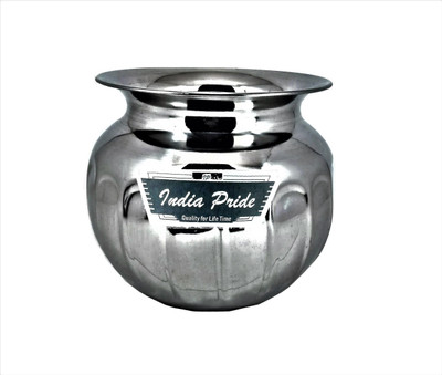 India Pride Stainless Steel Light Weight Lota Kalash / Chambu / Tumbler for Pooja, Pongal, Marriage, Karvachauth (Wt 100 Gram, Small Size - 500 ml) Stainless Steel Kalash(Steel)
