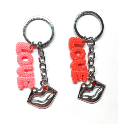 Lakhdatar Mall Couples Cute in Love Boy Girl | Set of 2 Model 2 Keychain | Multicolour Key Chain