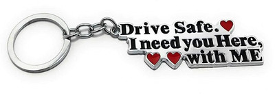 Om Art Drive Safe I Need You Here, with Me Leather Keychain and Key ring,Car Key Chain Key Chain