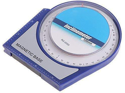 pullox AT Inclinometer Protractor Tilt Level Meter Angle Finder with Magnetic Base Inclinometer Level INCLINOMETER Magnetic Inclinometer Level(10 cm)
