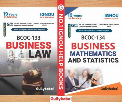 BCOC-133 Business Law And BCOC-134 Business Mathematics And Statistics(Paperback, Expert panel of Gullybaba Publication)