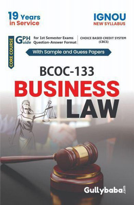BCOC-133-Business Law(Paperback, Expert panel of Gullybaba Publication)