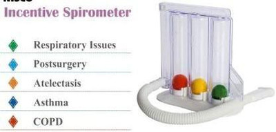 HOMEOTRADE lung_exercise_1 Respirometer 3 ball Incentive Spirometer Respiratory Exerciser(Pack of 1)