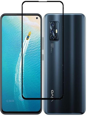 Q Box Edge To Edge Tempered Glass for Vivo v17(Pack of 1)