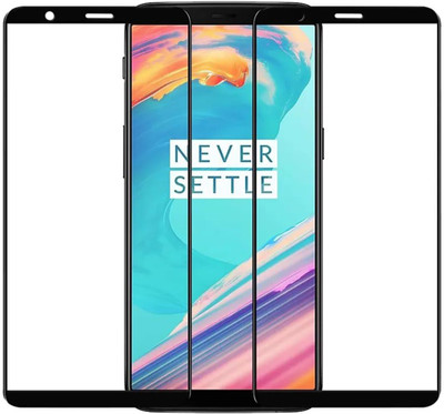 VYOMA Edge To Edge Tempered Glass for OnePlus 5T(Pack of 2)