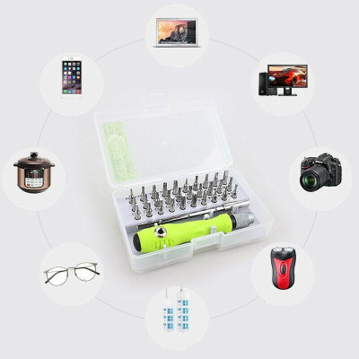 Gabbar 32 in 1 Interchangeable Multipurpose Mini Magnetic Slot Wrench Bits Repair Tools Kit Screwdriver Set for Home Appliances | Laptop | Mobile | Computer Magnetic Flexible Extension Rod Combination Screwdriver Set(Pack of 1)