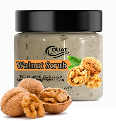 QUAT Bio Walnut Purifying and Polishing Scrub for Normal to Dry Skin Scrub(100 g)