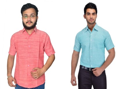 DESHBANDHU DBK Men Striped Casual Multicolor Shirt(Pack of 2)