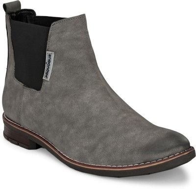 PROVOGUE PR4815 Lightweight Comfort Summer Trendy Premium Stylish Boots For Men(Grey, Black)