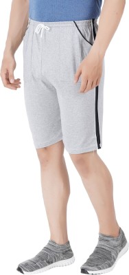 JUST TRY FASHION Solid Men Grey Regular Shorts