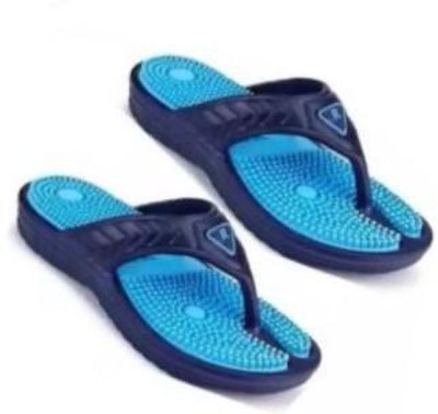 Maba Enterprises Men Flip Flops(Blue , 10)