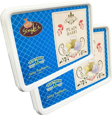 Singla Sweets Plain Burfi 250g Combo (Pack of 2*250g, 500g) Box(2 x 250 g)