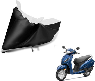 Auto Hub Two Wheeler Cover for Honda(Activa 6G, Black, White)