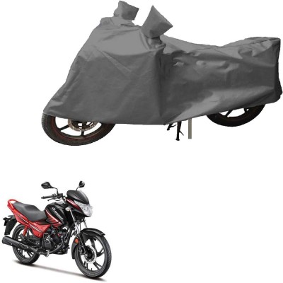 Reshvi World Waterproof Two Wheeler Cover for Hero(Glamour Programmed FI, Grey)