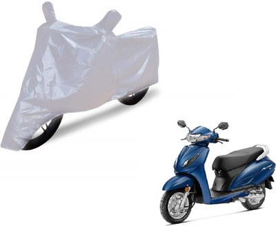 Auto Hub Two Wheeler Cover for Honda(Activa 6G, Silver)