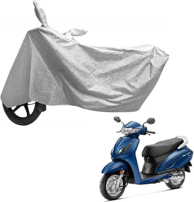 Auto Hub Waterproof Two Wheeler Cover for Honda(Activa 6G, Silver)