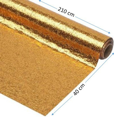 Aman Enterprises Foils Fantasy Gold Wallpaper(L x W: 200 cm x 60 cm)
