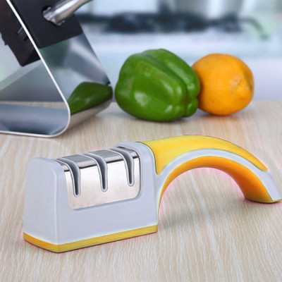 

Zhaolida 3 Slots Knife Sharpener Tool Knife Sharpening Steel(Plastic)