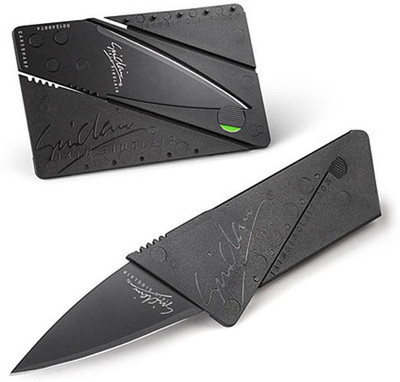 Divinext Credit Card Sized Folding Knife Tool Campers Knife(Black) available at flipkart for Rs.68