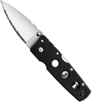 Knife India Hold Out I Serrated Edge Campers Knife(Black) Knife India Hold Out I Serrated Edge Campers Knife(Black)