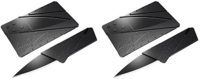 

Welcome India Bazaar credit card pocket Knife(Black)